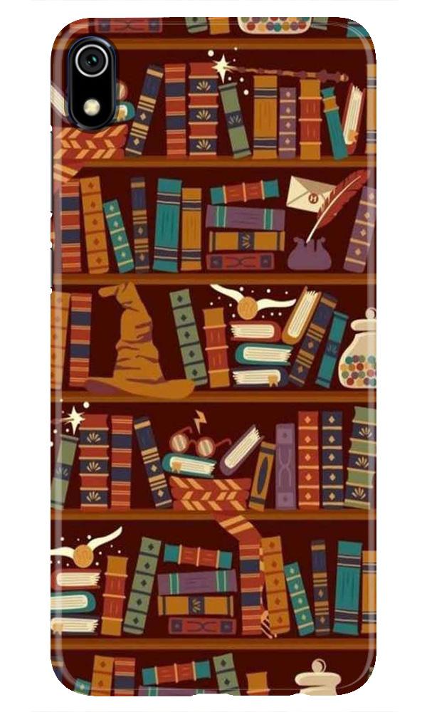Book Shelf Mobile Back Case for Redmi 7A  (Design - 390)