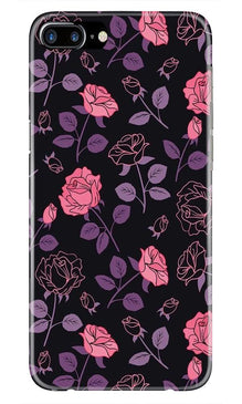 Rose Black Background Mobile Back Case for iPhone 7 Plus (Design - 27)
