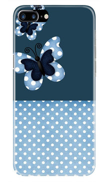 White dots Butterfly Mobile Back Case for iPhone 7 Plus (Design - 31)