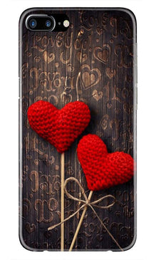 Red Hearts Mobile Back Case for iPhone 7 Plus (Design - 80)