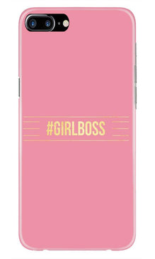 Girl Boss Pink Mobile Back Case for iPhone 7 Plus (Design - 263)