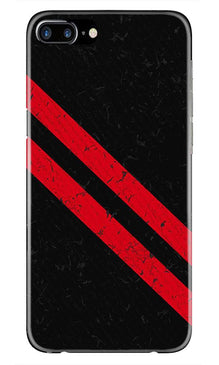 Black Red Pattern Mobile Back Case for iPhone 7 Plus  (Design - 373)