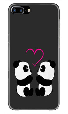 Panda Love Mobile Back Case for iPhone 7 Plus  (Design - 398)