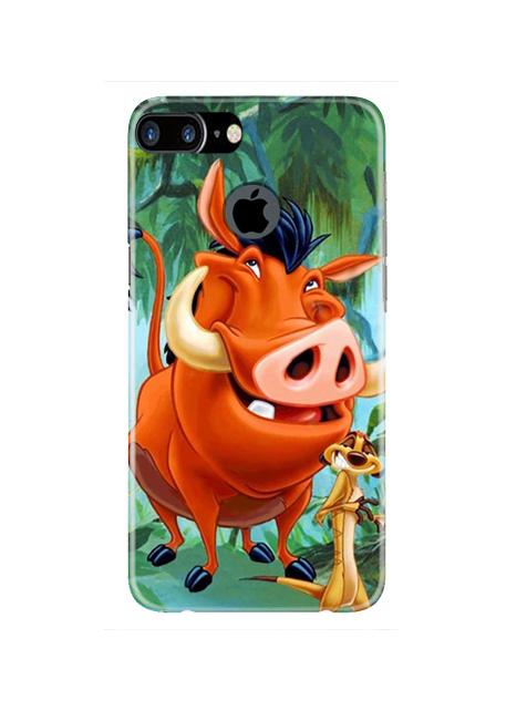 Timon and Pumbaa Mobile Back Case for iPhone 7 Plus Logo Cut  (Design - 305)