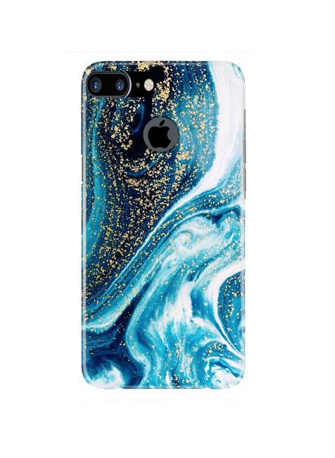 Marble Texture Mobile Back Case for iPhone 7 Plus Logo Cut  (Design - 308)