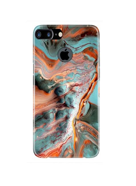 Marble Texture Mobile Back Case for iPhone 7 Plus Logo Cut(Design - 309)