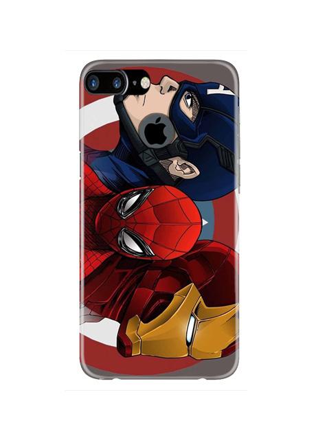 Superhero Mobile Back Case for iPhone 7 Plus Logo Cut  (Design - 311)