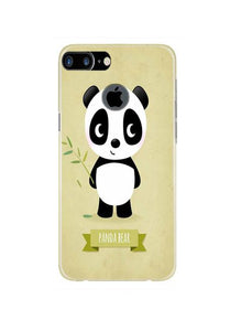 Panda Bear Mobile Back Case for iPhone 7 Plus Logo Cut  (Design - 317)