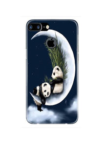 Panda Moon Mobile Back Case for iPhone 7 Plus Logo Cut  (Design - 318)