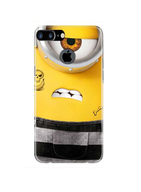 Minion Mobile Back Case for iPhone 7 Plus Logo Cut  (Design - 324)