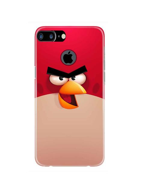Angry Bird Red Mobile Back Case for iPhone 7 Plus Logo Cut  (Design - 325)