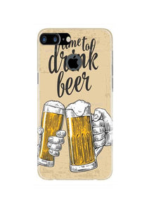 Drink Beer Mobile Back Case for iPhone 7 Plus Logo Cut  (Design - 328)