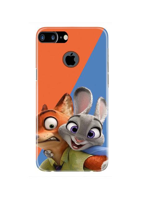 Cartoon Mobile Back Case for iPhone 7 Plus Logo Cut  (Design - 346)