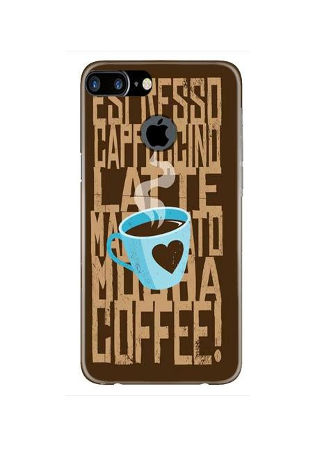 Love Coffee Mobile Back Case for iPhone 7 Plus Logo Cut  (Design - 351)