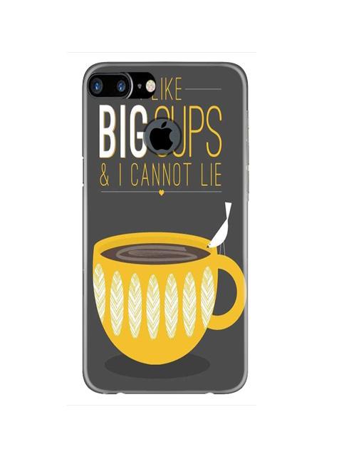 Big Cups Coffee Mobile Back Case for iPhone 7 Plus Logo Cut  (Design - 352)