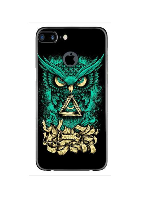Owl Mobile Back Case for iPhone 7 Plus Logo Cut  (Design - 358)