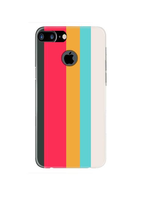 Color Pattern Mobile Back Case for iPhone 7 Plus Logo Cut  (Design - 369)