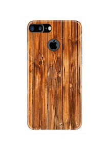 Wooden Texture Mobile Back Case for iPhone 7 Plus Logo Cut  (Design - 376)