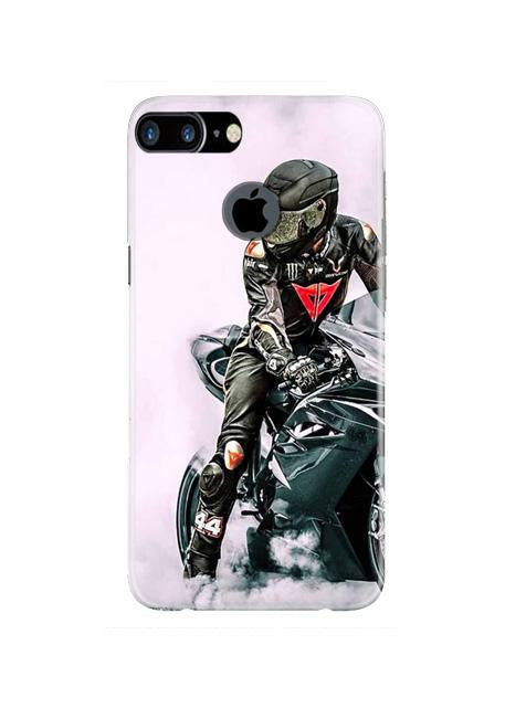 Biker Mobile Back Case for iPhone 7 Plus Logo Cut  (Design - 383)