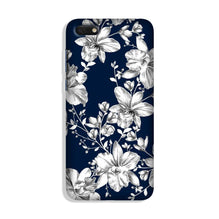 White flowers Blue Background Case for Redmi Y1 Lite