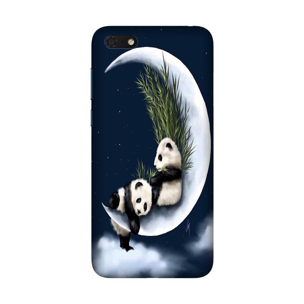 Panda Moon Mobile Back Case for Honor 7S (Design - 318)