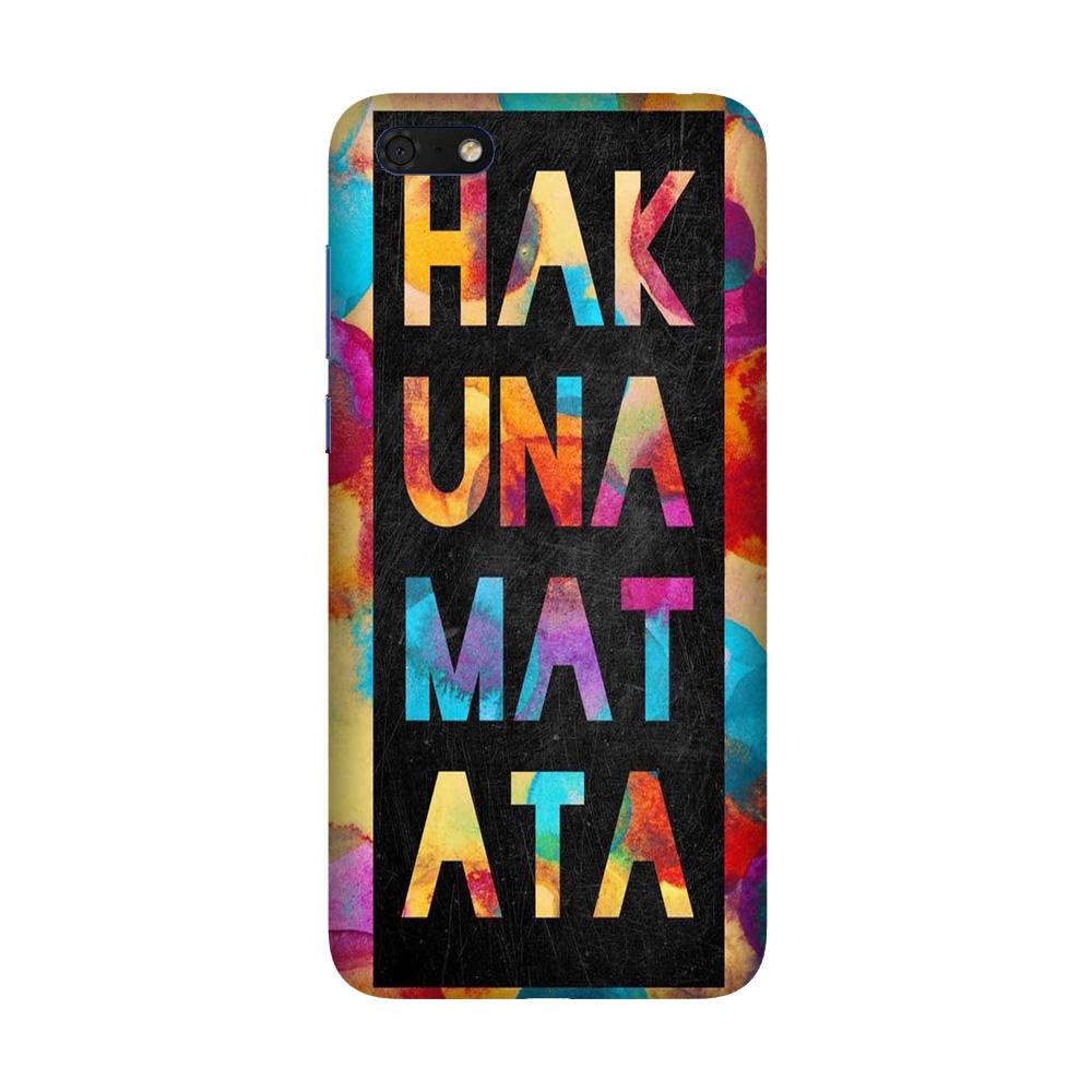 Hakuna Matata Mobile Back Case for Honor 7S (Design - 323)