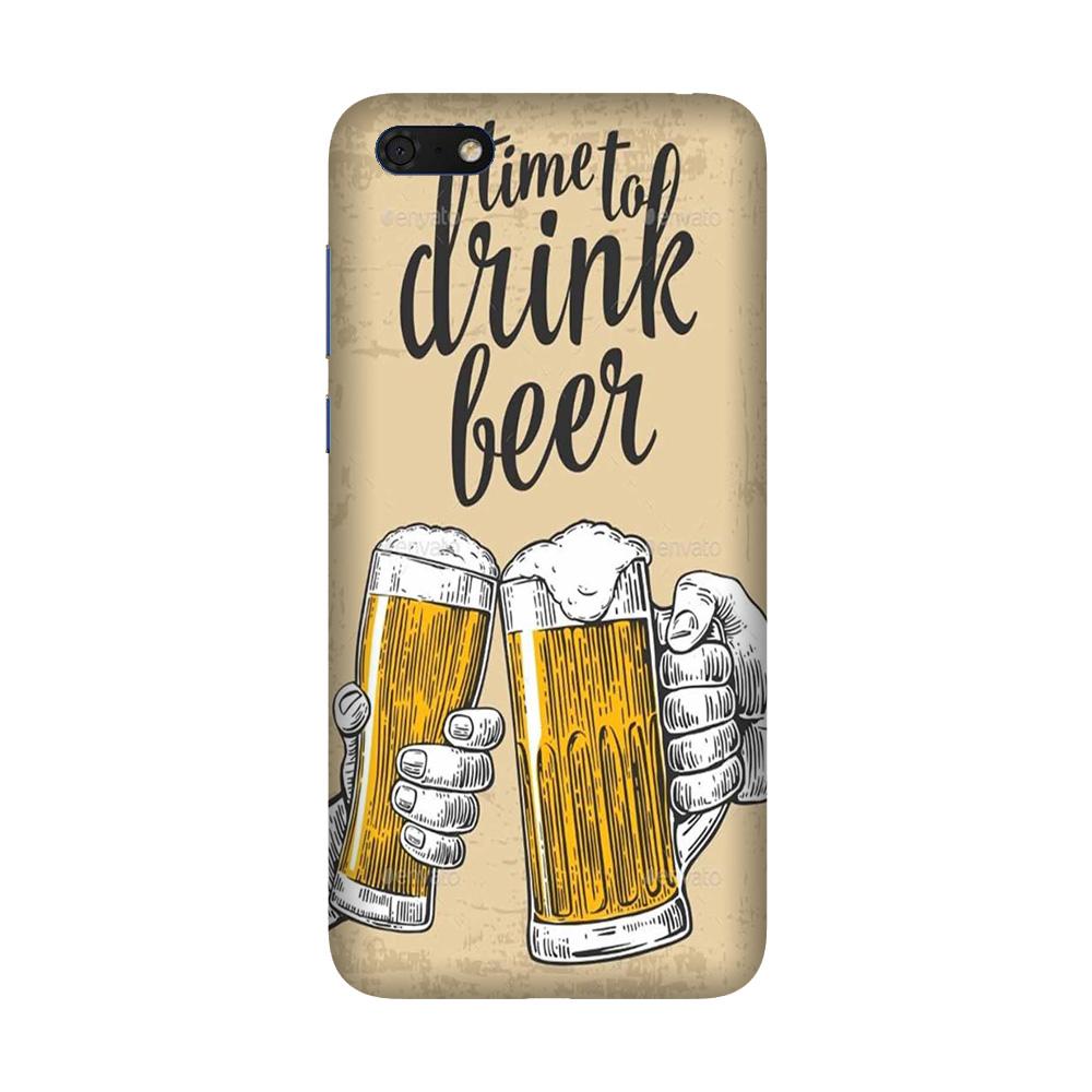Drink Beer Mobile Back Case for Honor 7S (Design - 328)