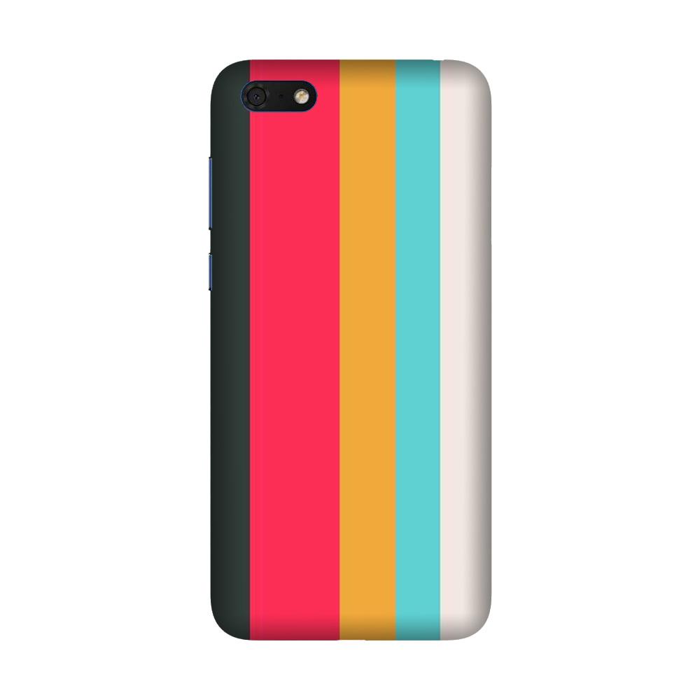 Color Pattern Mobile Back Case for Honor 7S (Design - 369)