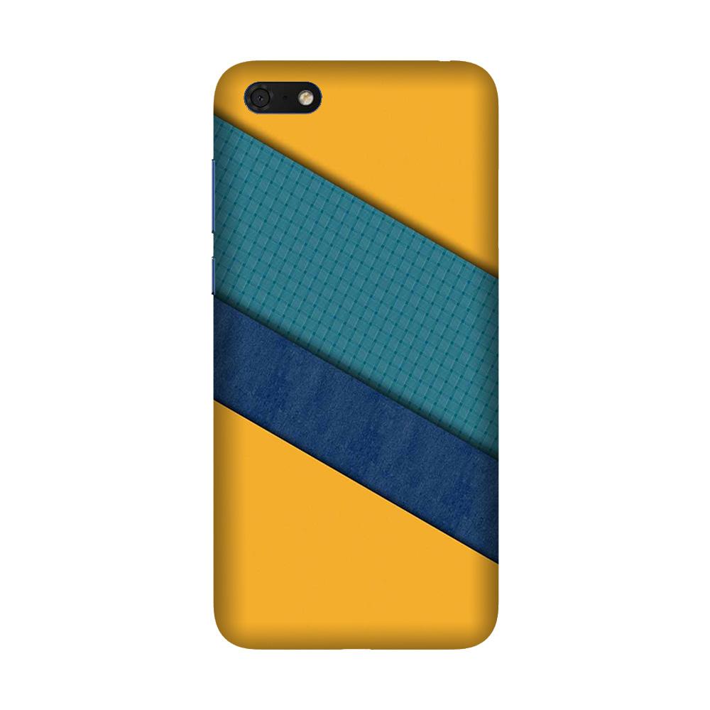 Diagonal Pattern Mobile Back Case for Honor 7S (Design - 370)