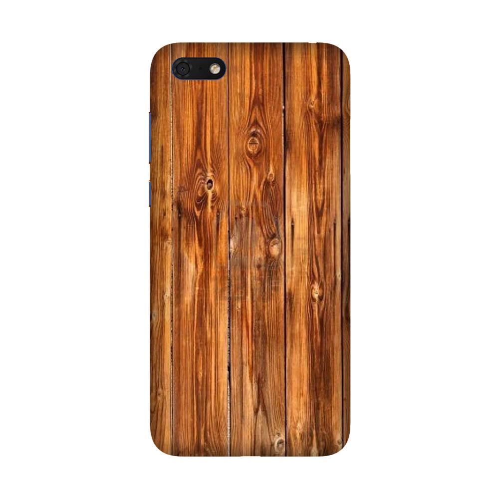 Wooden Texture Mobile Back Case for Honor 7S (Design - 376)