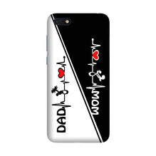 Love Mom Dad Mobile Back Case for Honor 7S (Design - 385)