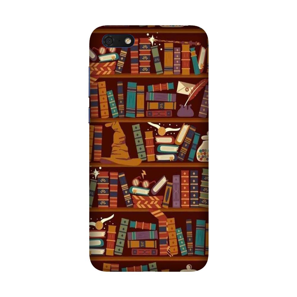 Book Shelf Mobile Back Case for Honor 7S (Design - 390)