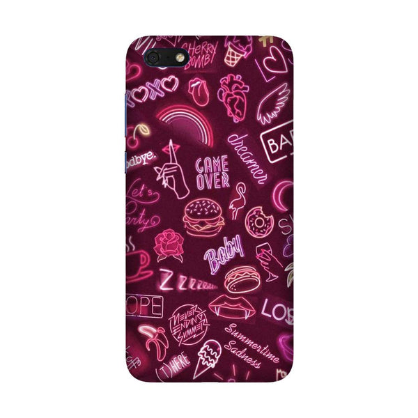Party Theme Mobile Back Case for Honor 7S (Design - 392)