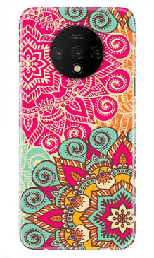 Rangoli art Mobile Back Case for OnePlus 7T (Design - 6)