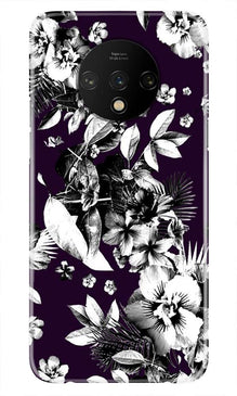 white flowers Mobile Back Case for OnePlus 7T (Design - 7)