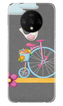 Sparron with cycle Mobile Back Case for OnePlus 7T (Design - 34)