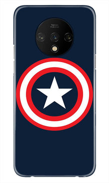 Captain America Mobile Back Case for OnePlus 7T (Design - 42)