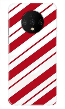 Red White Mobile Back Case for OnePlus 7T (Design - 44)