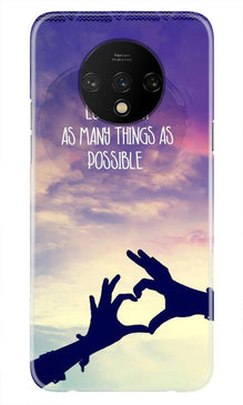 Fall in love Mobile Back Case for OnePlus 7T (Design - 50)