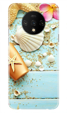 Sea Shells Mobile Back Case for OnePlus 7T (Design - 63)