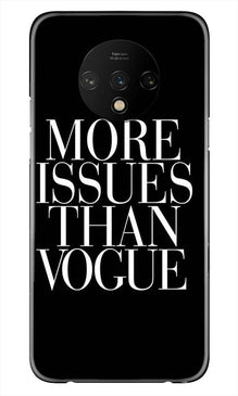 More Issues than Vague Mobile Back Case for OnePlus 7T (Design - 74)