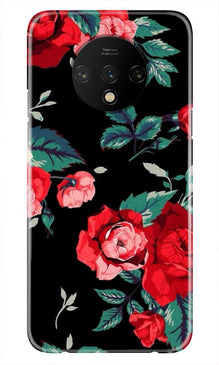 Red Rose2 Mobile Back Case for OnePlus 7T (Design - 81)