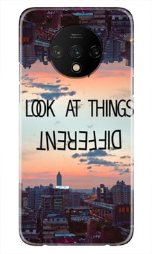 Look at things different Mobile Back Case for OnePlus 7T (Design - 99)