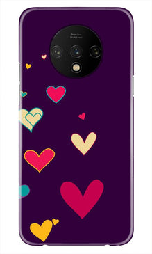Purple Background Mobile Back Case for OnePlus 7T  (Design - 107)