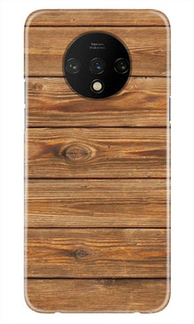 Wooden Look Mobile Back Case for OnePlus 7T  (Design - 113)