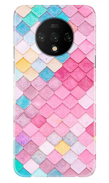 Pink Pattern Mobile Back Case for OnePlus 7T (Design - 215)
