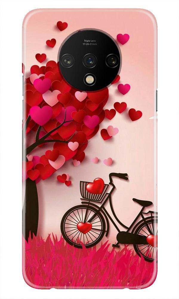 Red Heart Cycle Case for OnePlus 7T (Design No. 222)