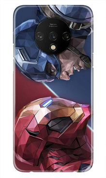 Ironman Captain America Mobile Back Case for OnePlus 7T (Design - 245)