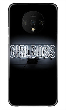 Girl Boss Black Mobile Back Case for OnePlus 7T (Design - 268)