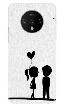 Cute Kid Couple Mobile Back Case for OnePlus 7T (Design - 283)